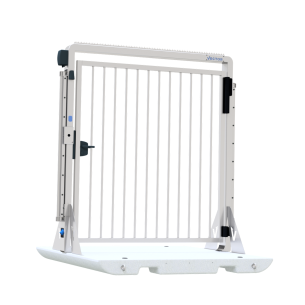 V-DOOR | dimensions: 2000 x 2000 x 2350 mm, passage width: 1790 mm | door on concrete plate | purely mechanical
